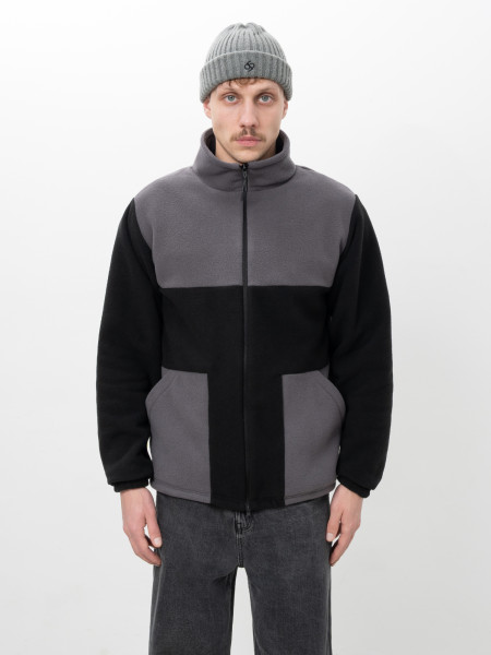 Кофта FLEECE T І чорний - темно-сірий 4/25 фото 2