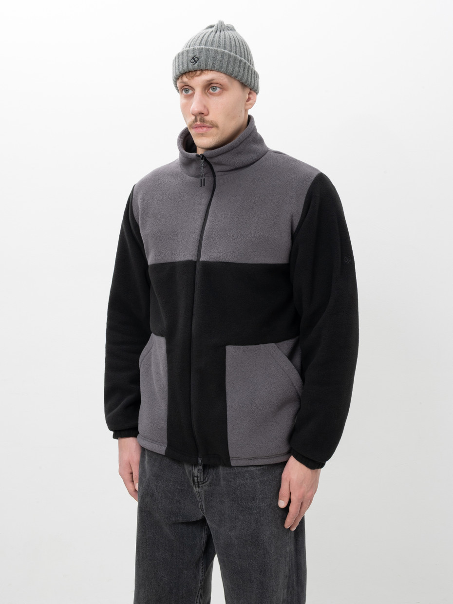 Кофта FLEECE T І черный - темно-серый 4/25