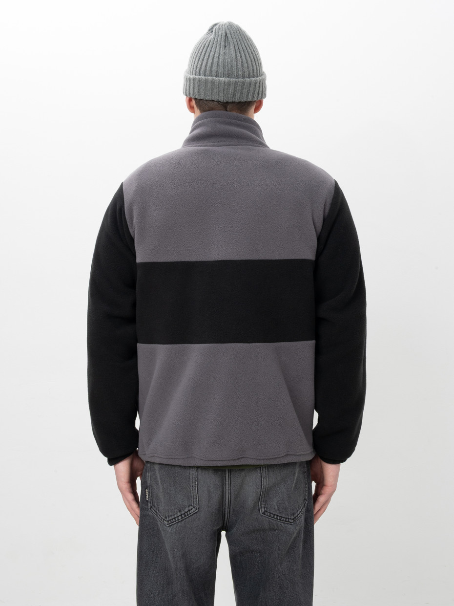 Кофта FLEECE T І черный - темно-серый 4/25