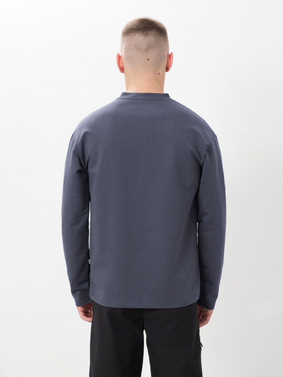 Лонгслив WITH CHEST POCKET | графит 1/26