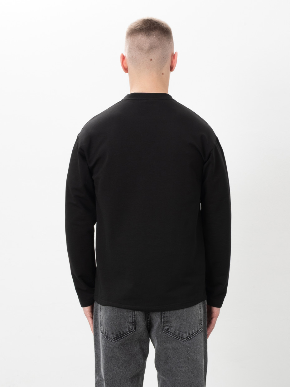 Лонгслив WITH CHEST POCKET | черный 1/26