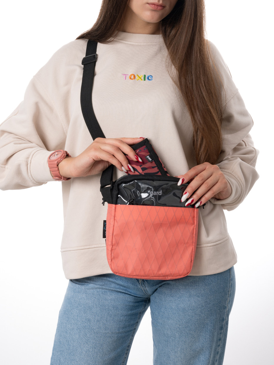 MESSENGER MINI-4 CORDURA X-PAC | кораловий 4/23