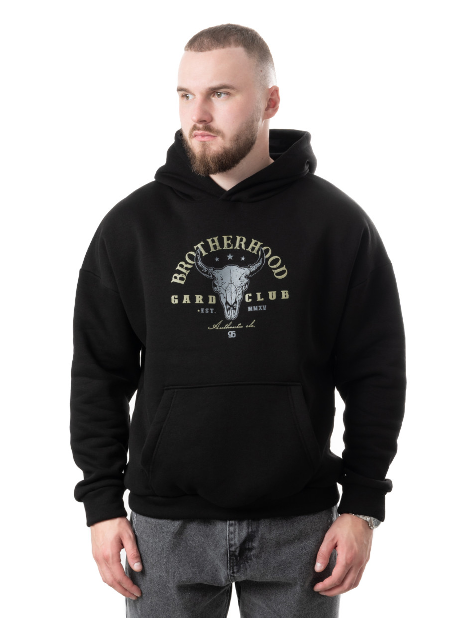 [gb] Худи oversize fleece wild west [gb]І черный 4/24