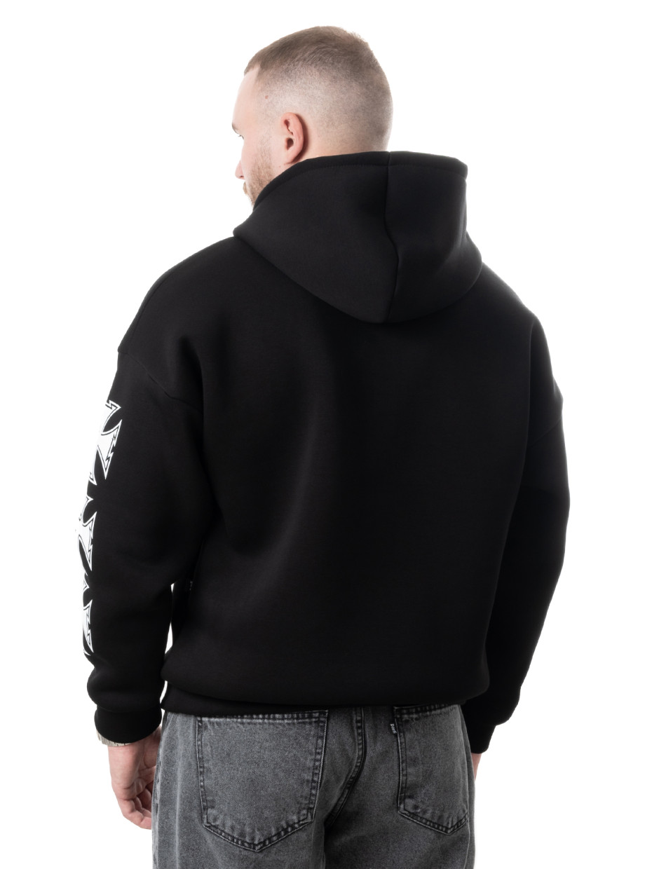 Худи oversize fleece bikers club І черный 4/24