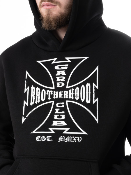Худі oversize fleece bikers club І чорний 4/24 фото 6