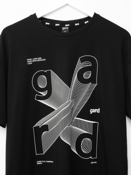 Футболка oversize GARD CLO COMPANY | чорний 2/25 фото 2