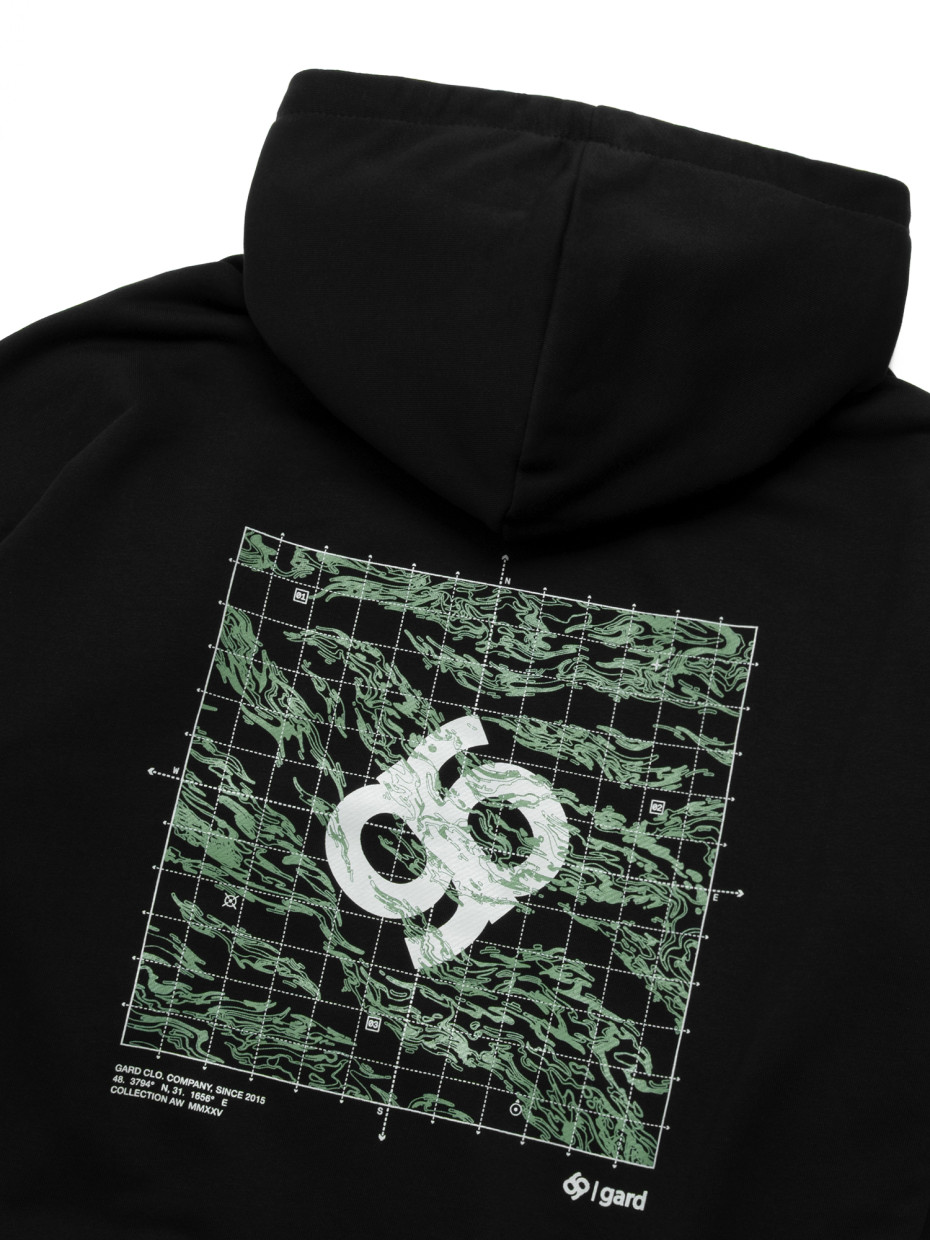 Худі OVERSIZE digital terrain І чорний 1/26