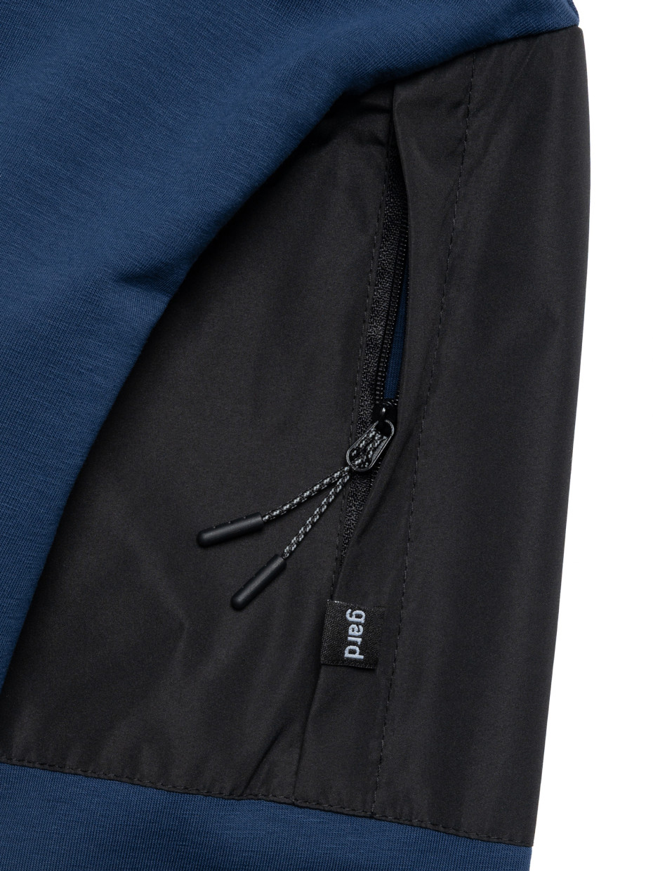 Лонгслів WITH SLEEVE POCKET | синій 1/26