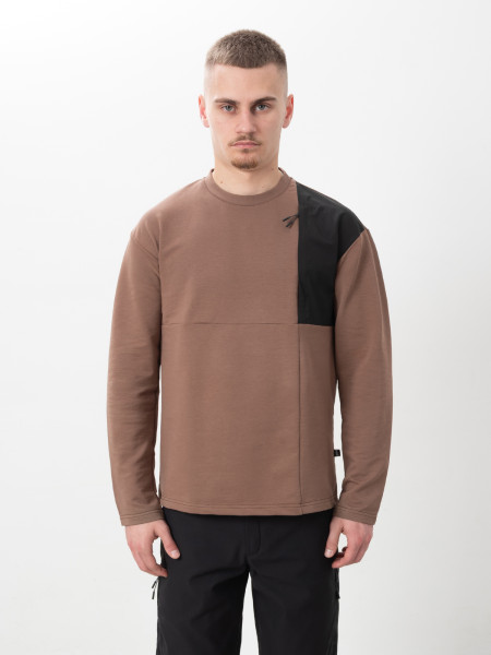 Лонгслів WITH CHEST POCKET | какао 1/26 фото 2