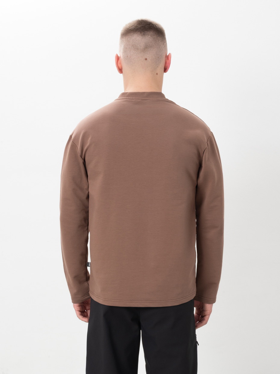 Лонгслив WITH CHEST POCKET | какао 1/26