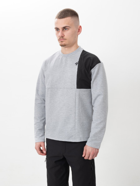 Лонгслів WITH CHEST POCKET | сірий меланж 1/26 фото 3