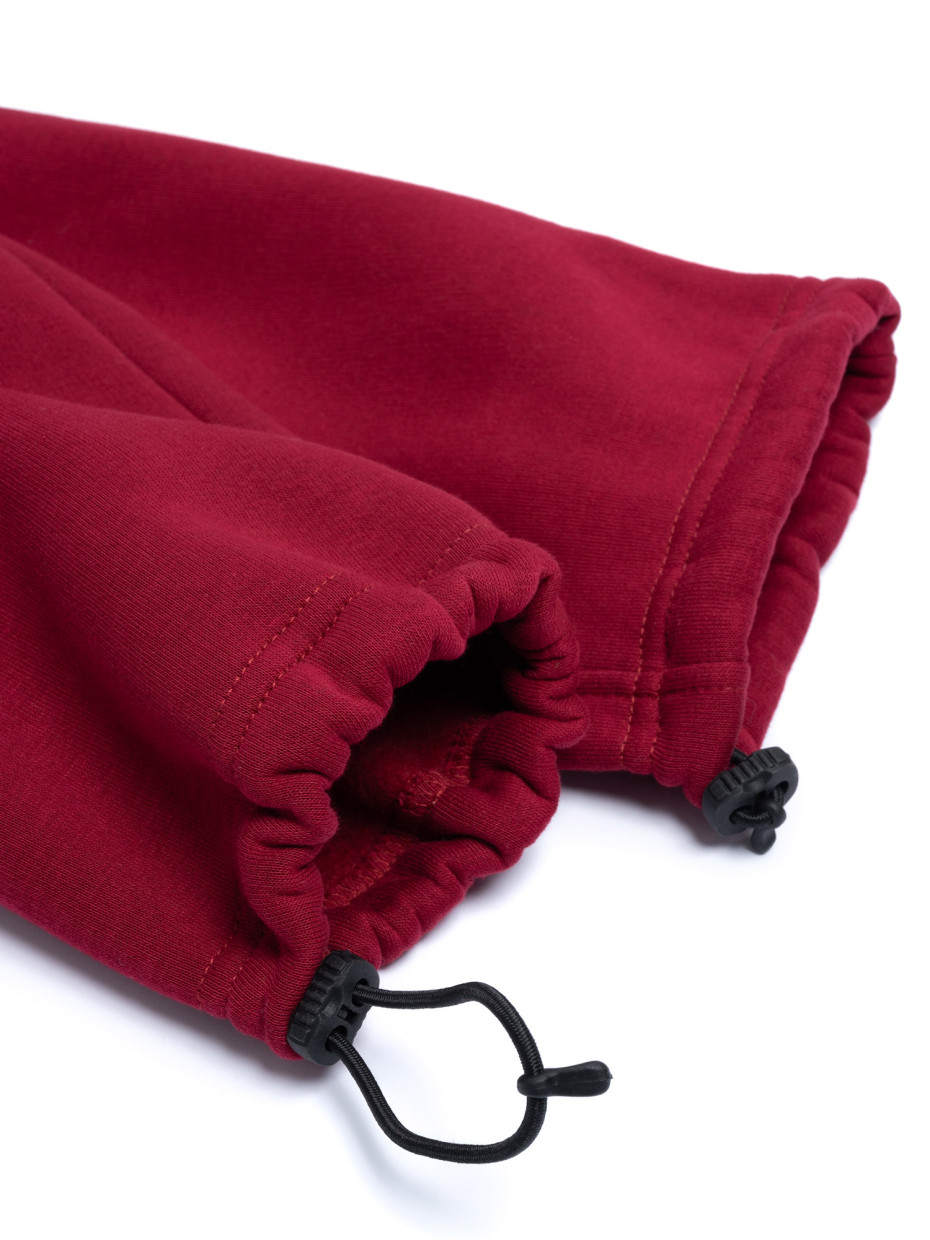 Спортивні штани SHIRR fleece І бордовий 1/25