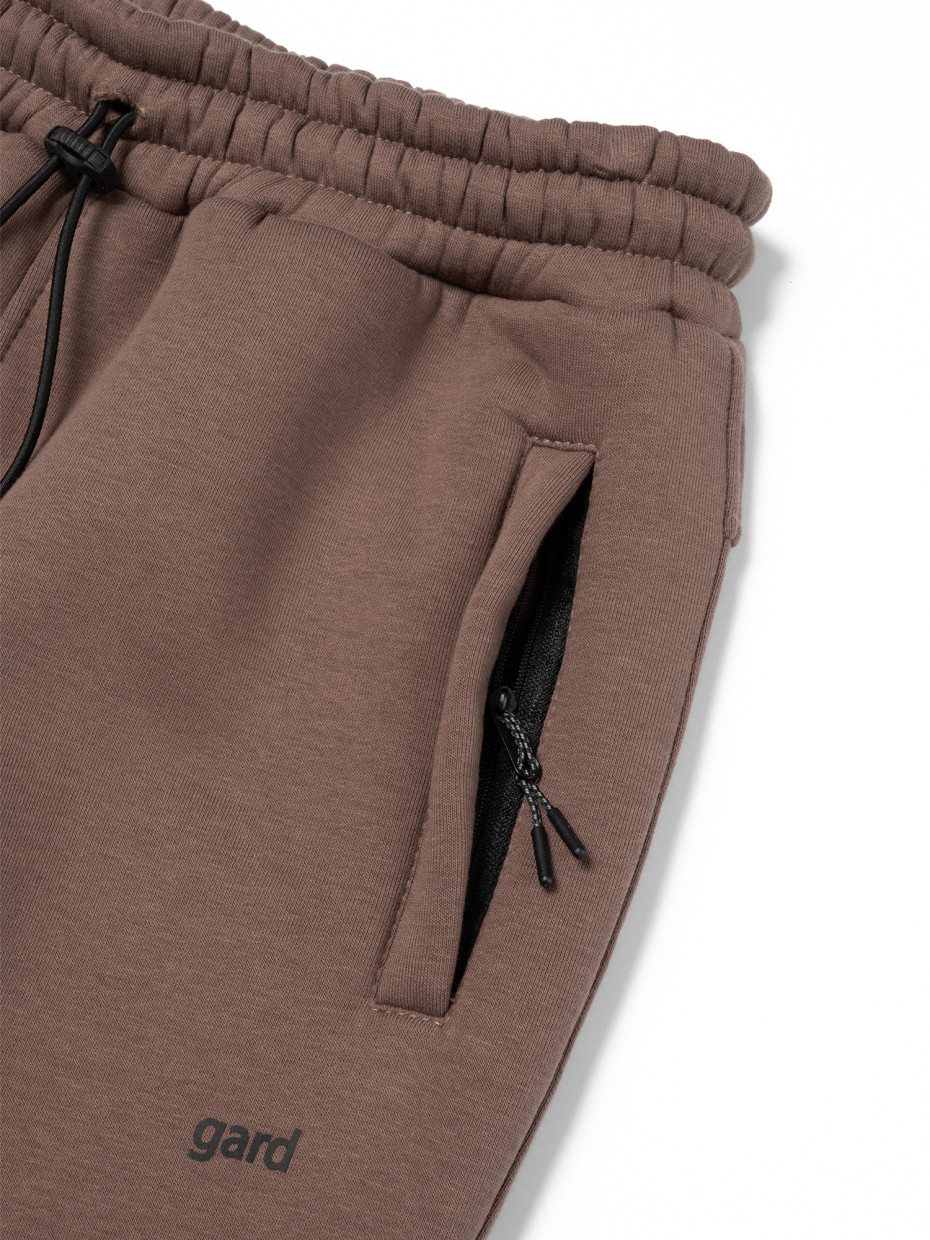 Спортивні штани SHIRR fleece I коричневий 4/24