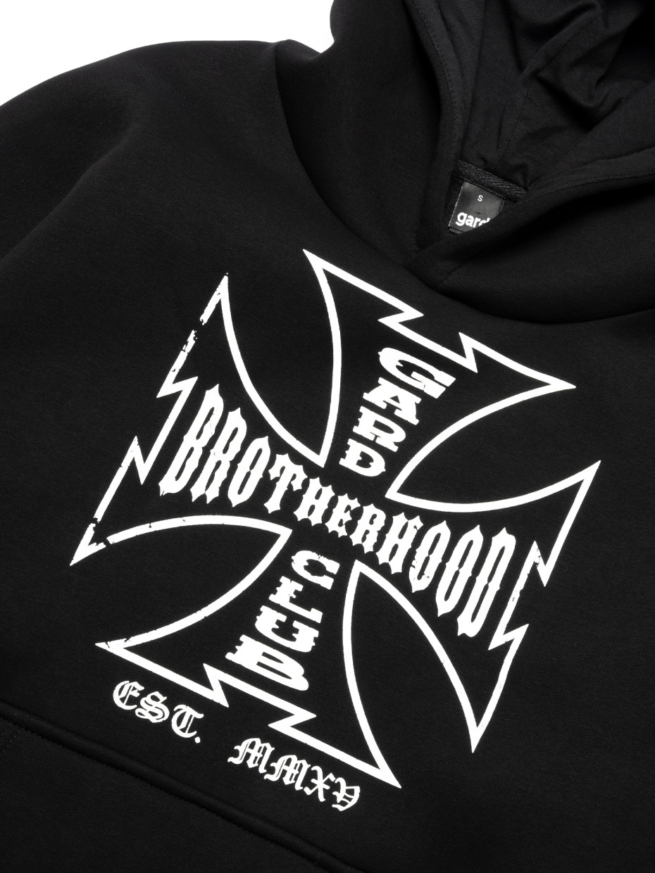Худи oversize fleece bikers club І черный 4/24