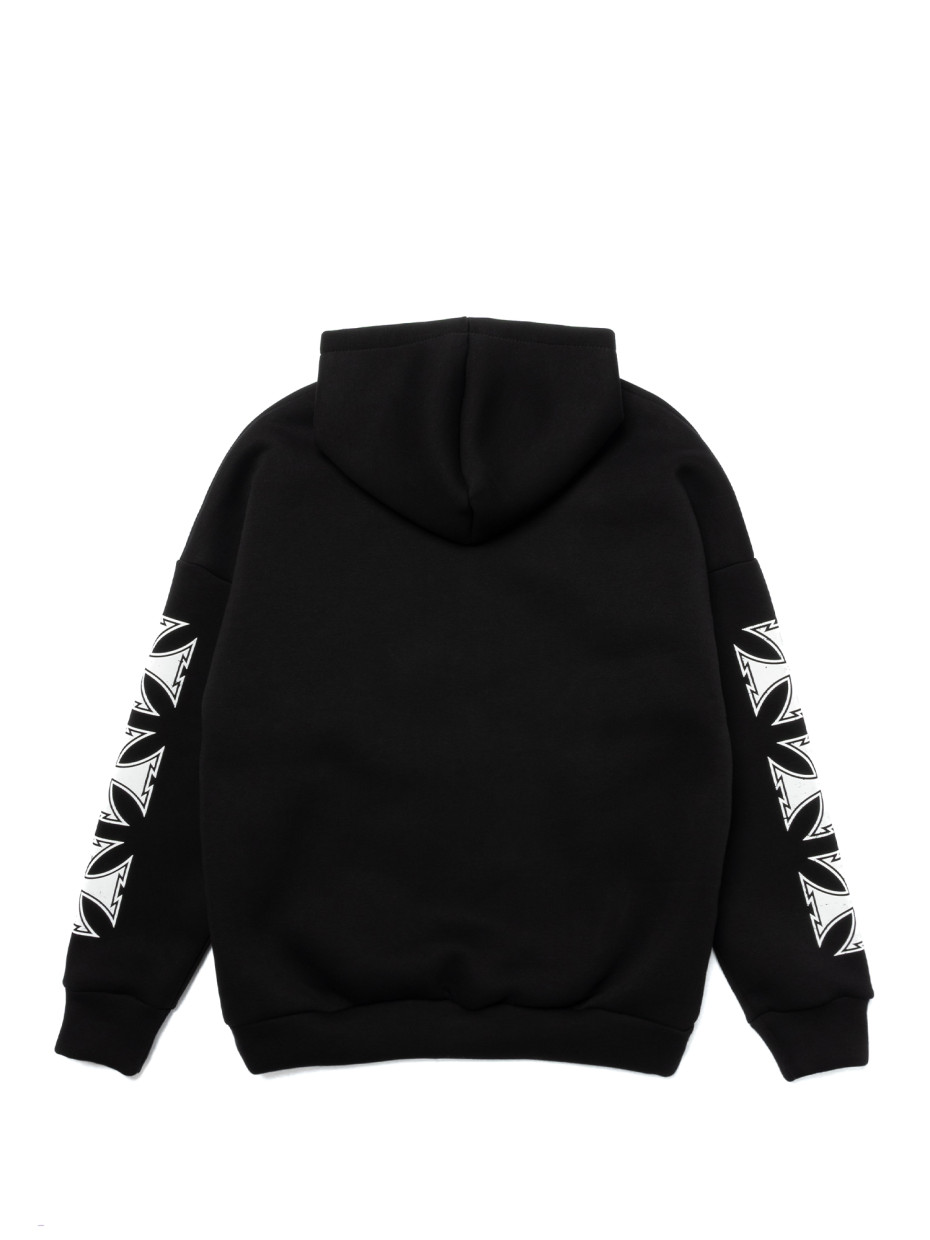 Худи oversize fleece bikers club І черный 4/24