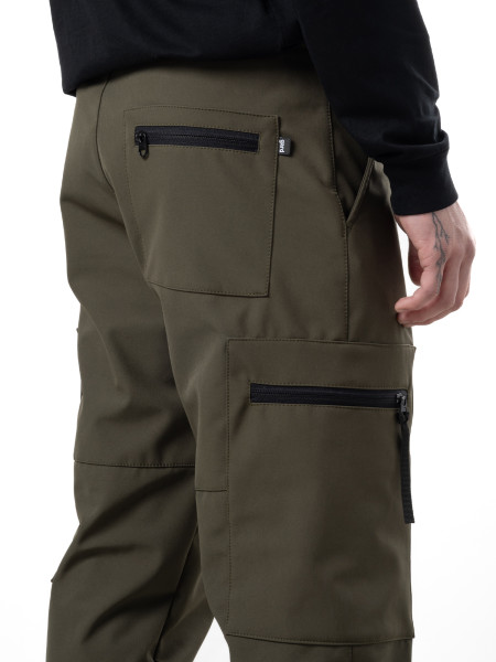 Теплі штани ZIP CARGO I хакі 4/24 фото 5