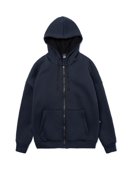 Худи oversize fleece на молнии І синий 4/24