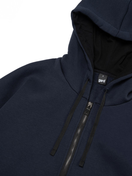Худи oversize fleece на молнии І синий 4/24 фото 6