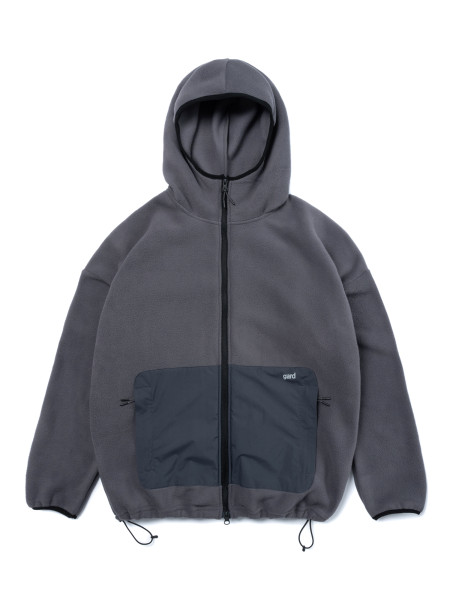 Худі MICROFLEECE на блискавці зі вставками І темно-сірий 4/24