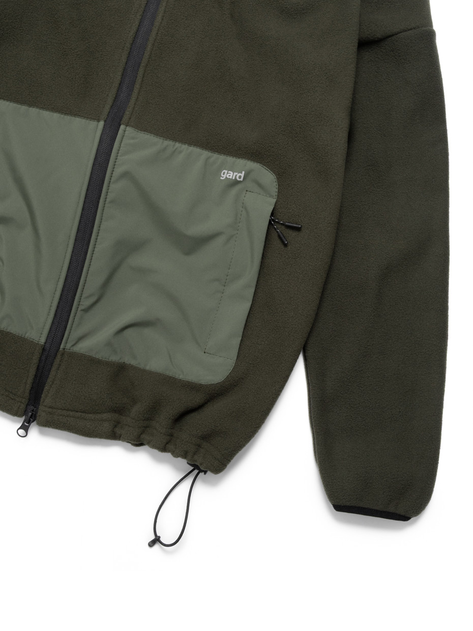 Худи MICROFLEECE на молнии со вставками І темный хаки 3/25