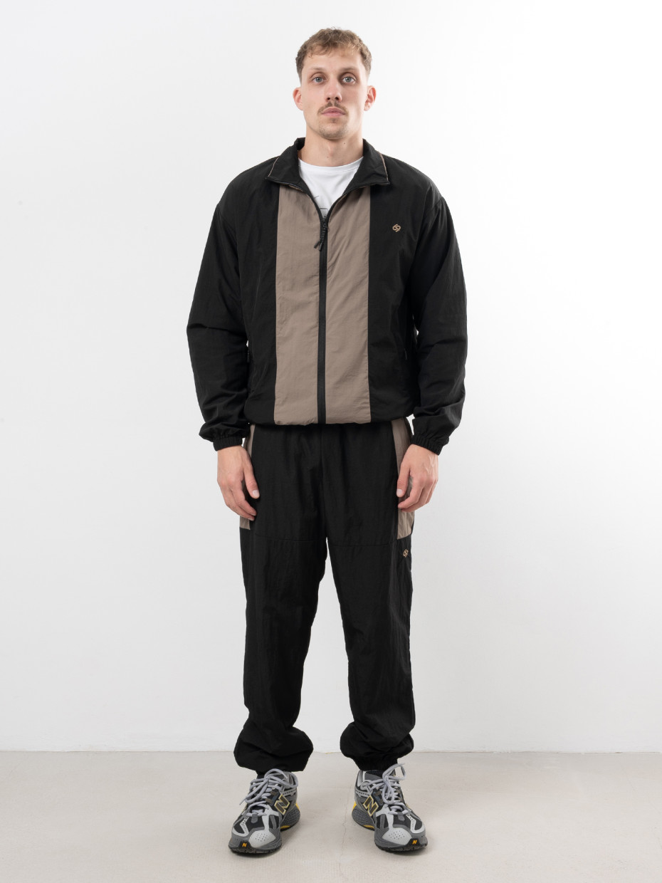 Спортивний костюм VERTICAL TRACK SUIT | чорний - темний коричневий 2/25