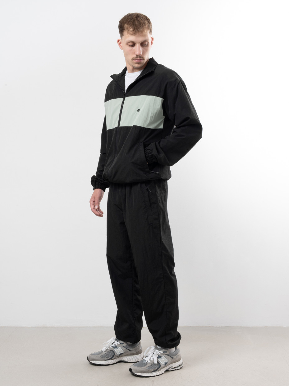 Спортивний костюм DISTANCE TRACK SUIT | чорний - м’ятний 2/25