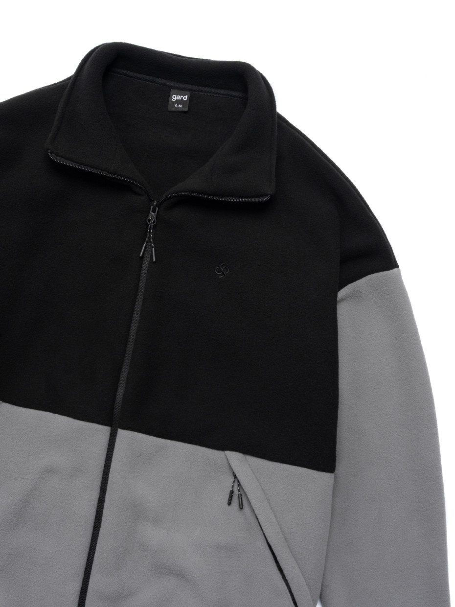 Кофта FLEECE DARK MIDDLE І светло-серый - черный 4/25