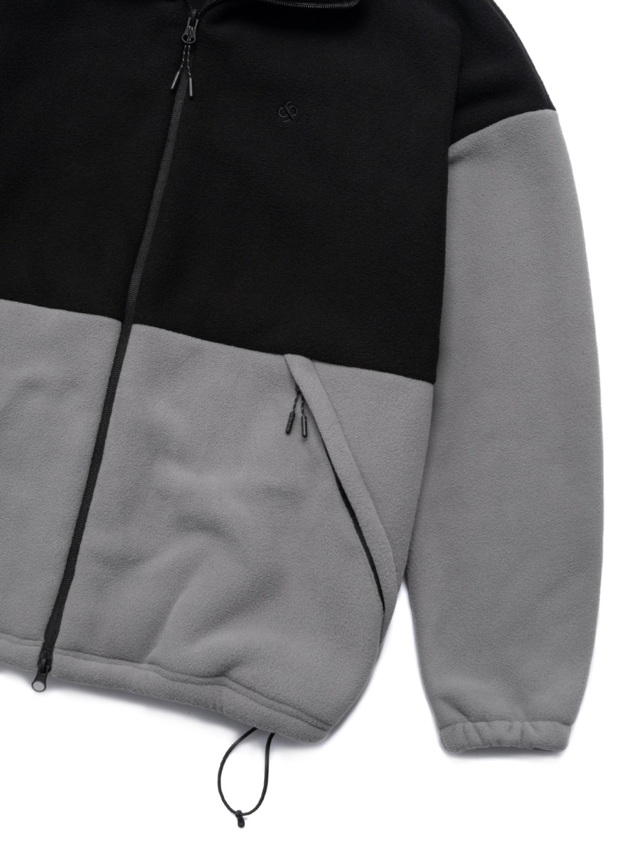 Кофта FLEECE DARK MIDDLE І светло-серый - черный 4/25