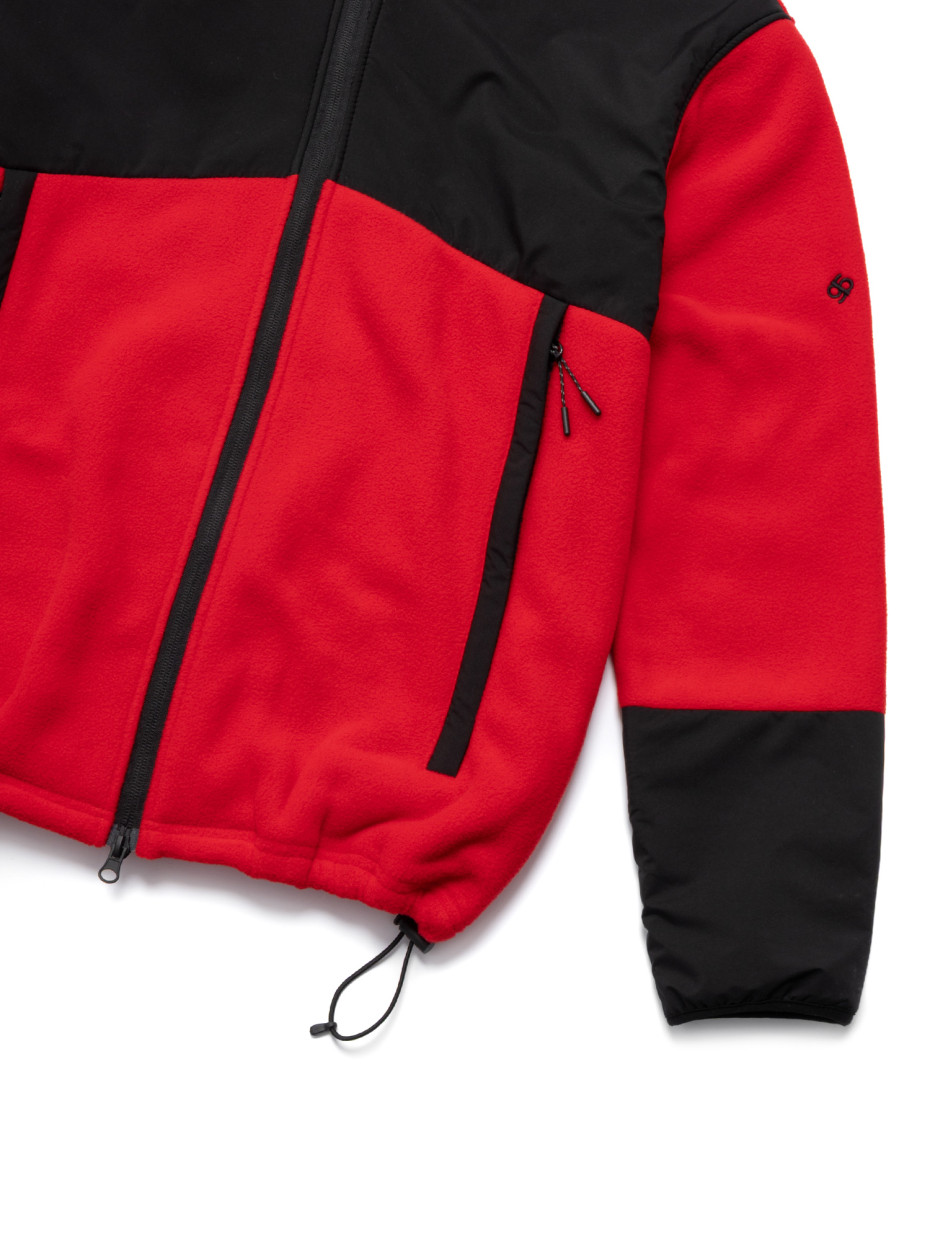 Худи FLEECE ROAD І красный - черный 4/25