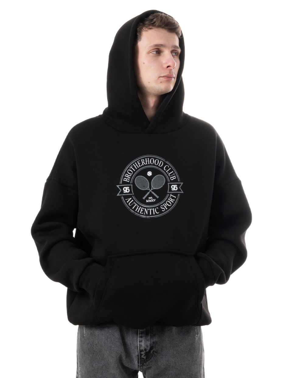 [gb] Худи oversize fleece tennis rackets [gb] І черный 4/24