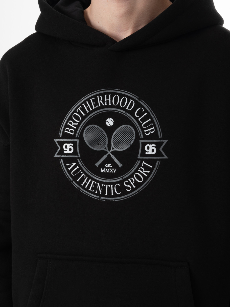[gb] Худи oversize fleece tennis rackets [gb] І черный 4/24