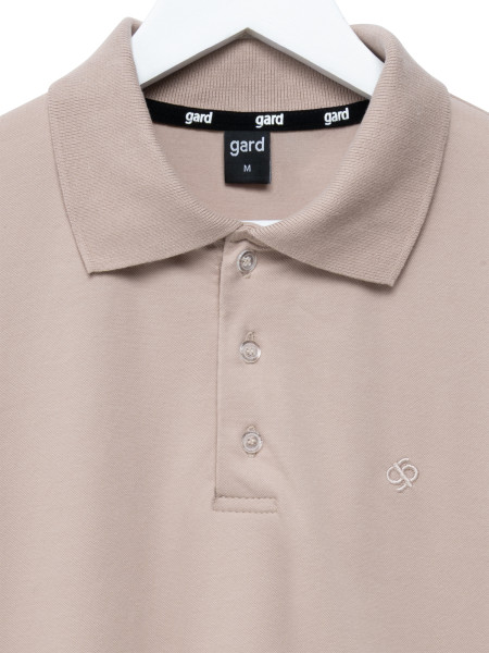Футболка POLO BASIC з вишивкою | пісочний 2/26 фото 2