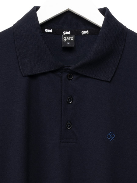 Футболка POLO BASIC з вишивкою | синій 2/26 фото 2