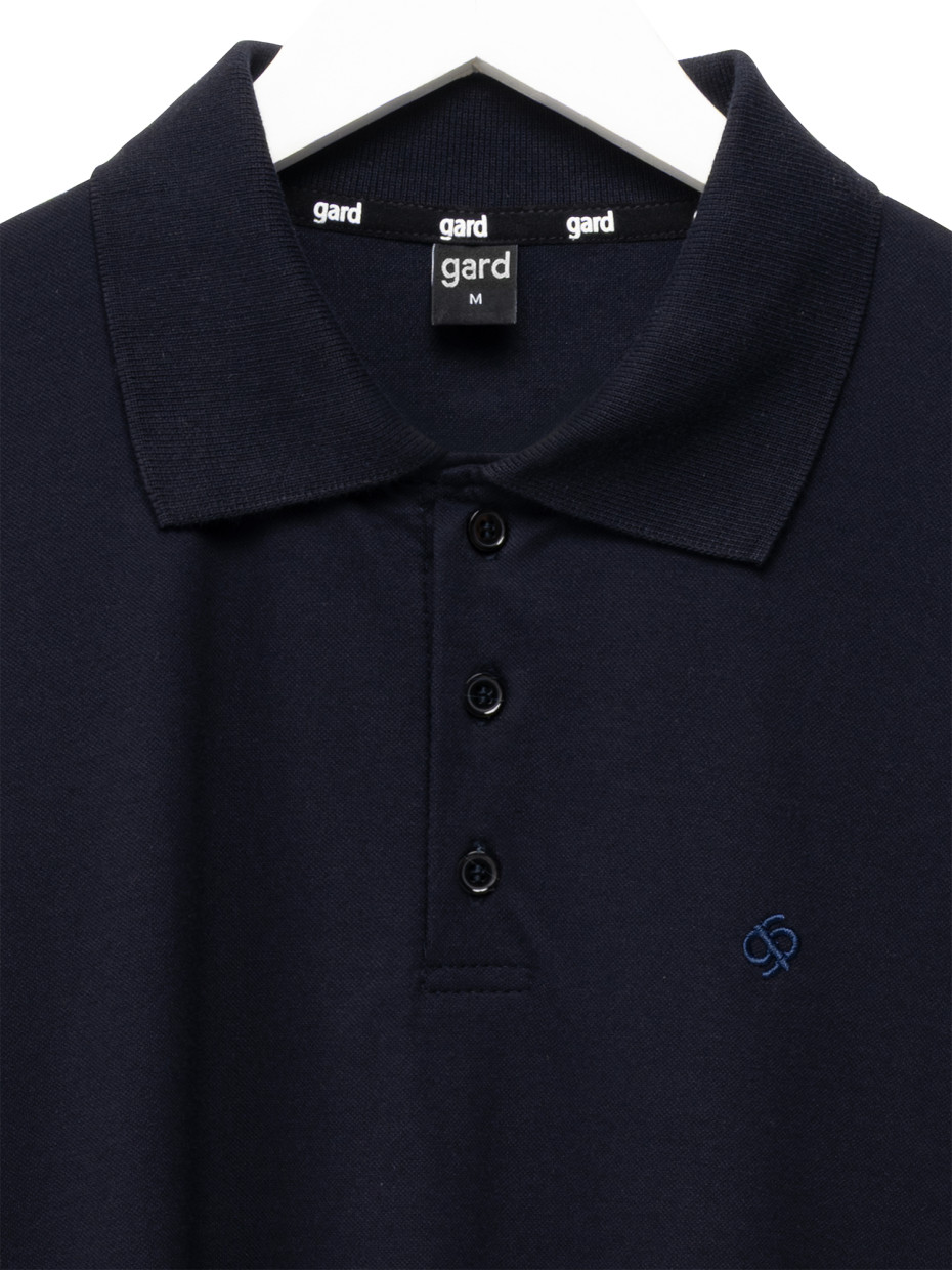 Футболка POLO BASIC з вишивкою | синій 2/26
