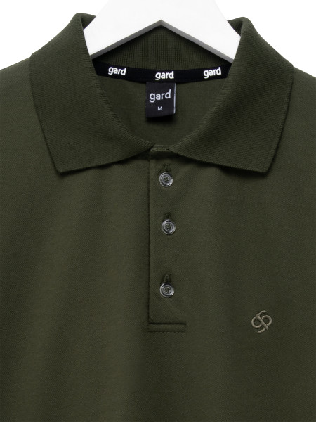 Футболка POLO BASIC з вишивкою | хакі 2/26 фото 2
