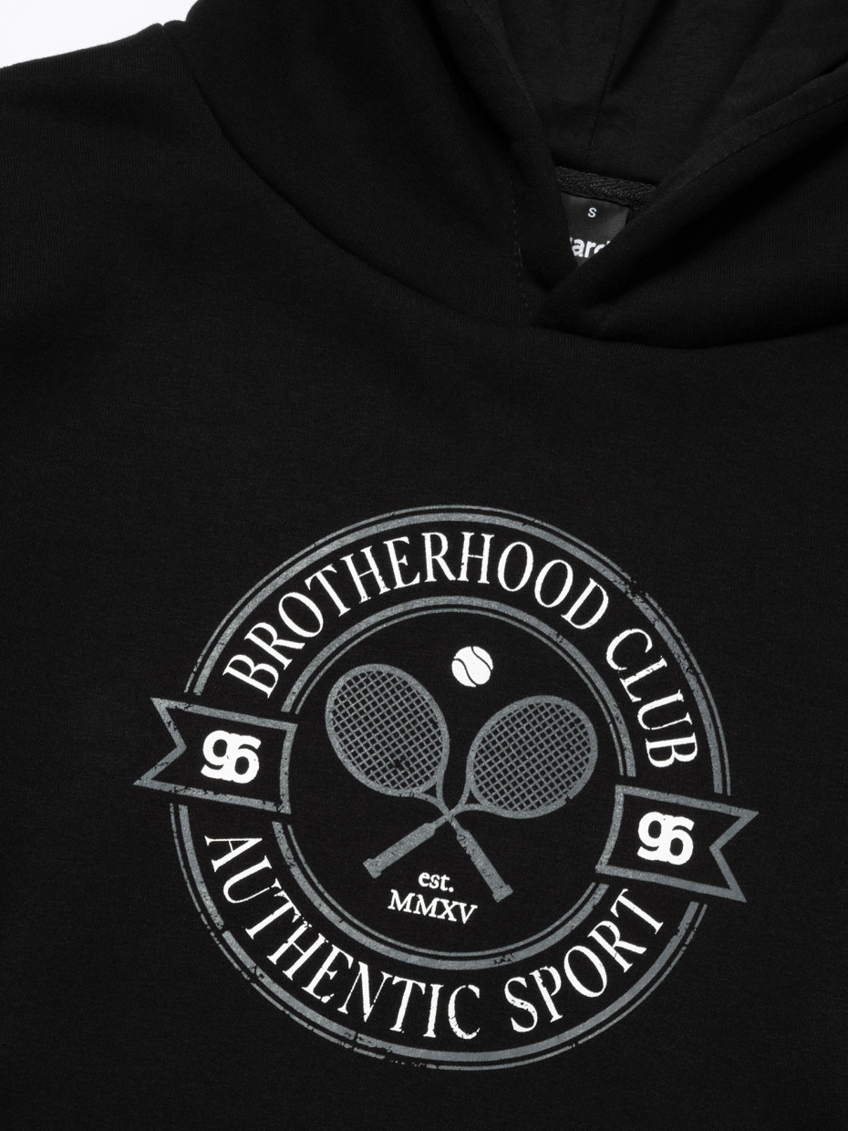 [gb] Худи oversize fleece tennis rackets [gb] І черный 4/24