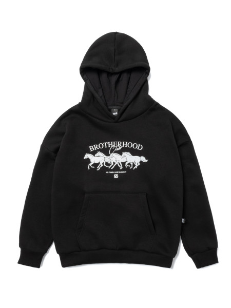 [gb] Худі oversize fleece horses [gb] І чорний 4/24