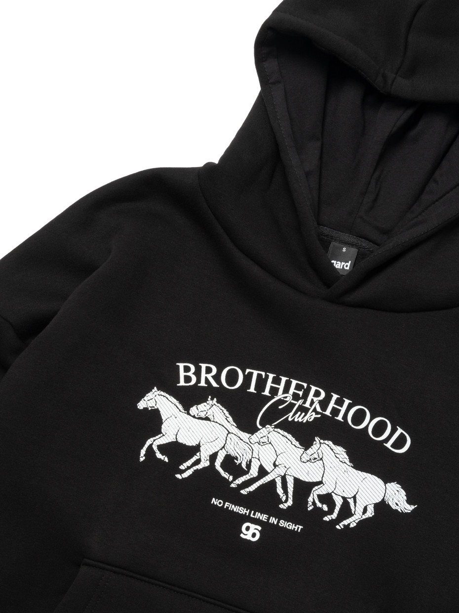 [gb] Худи oversize fleece horses [gb] І черный 4/24