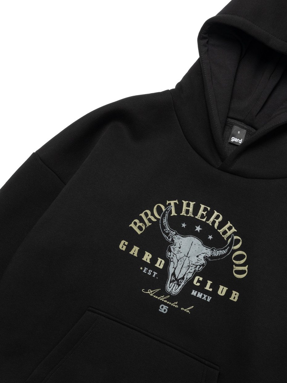[gb] Худи oversize fleece wild west [gb]І черный 4/24