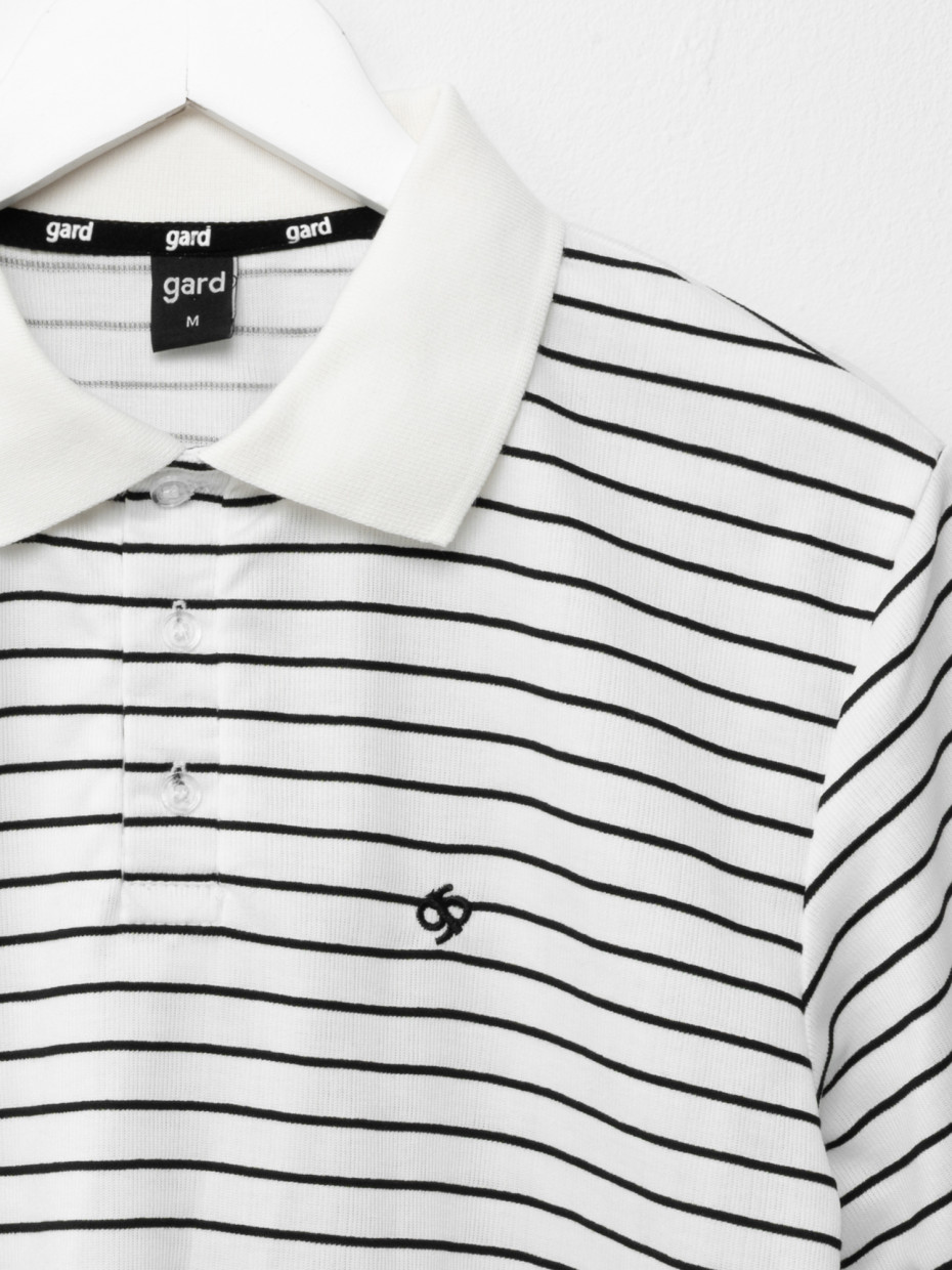 Футболка POLO STRIPE | білий 2/26