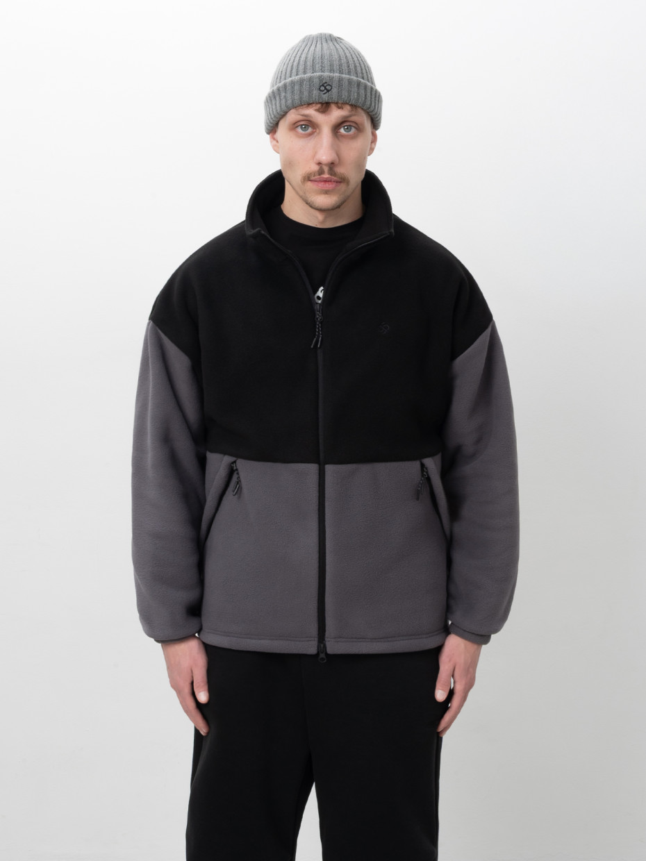 Кофта FLEECE DARK MIDDLE І темно-сірий - чорний 4/25