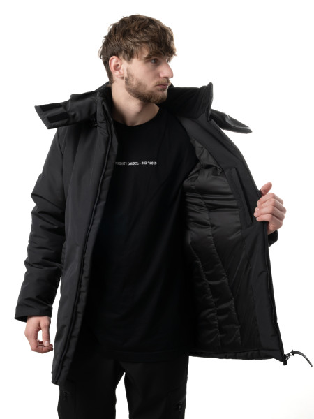[gb] Чоловіча парка WINTER RAINCOAT [gb] | чорний 4/24 фото 5