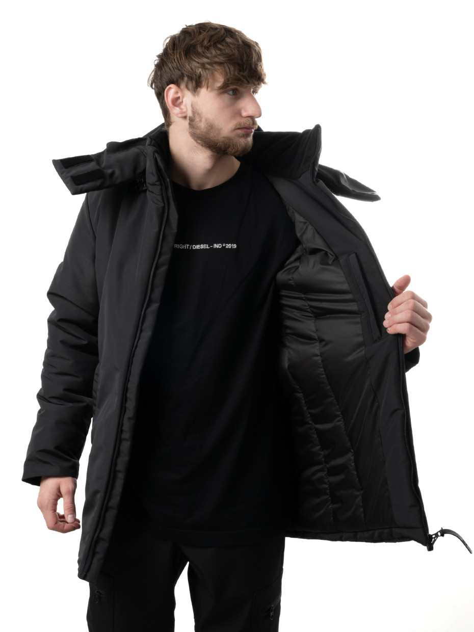 [gb] Чоловіча парка WINTER RAINCOAT [gb] | чорний 4/24
