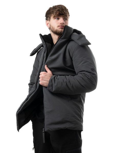 [gb] Чоловіча парка WINTER RAINCOAT [gb] | темно-сірий 4/24 фото 5