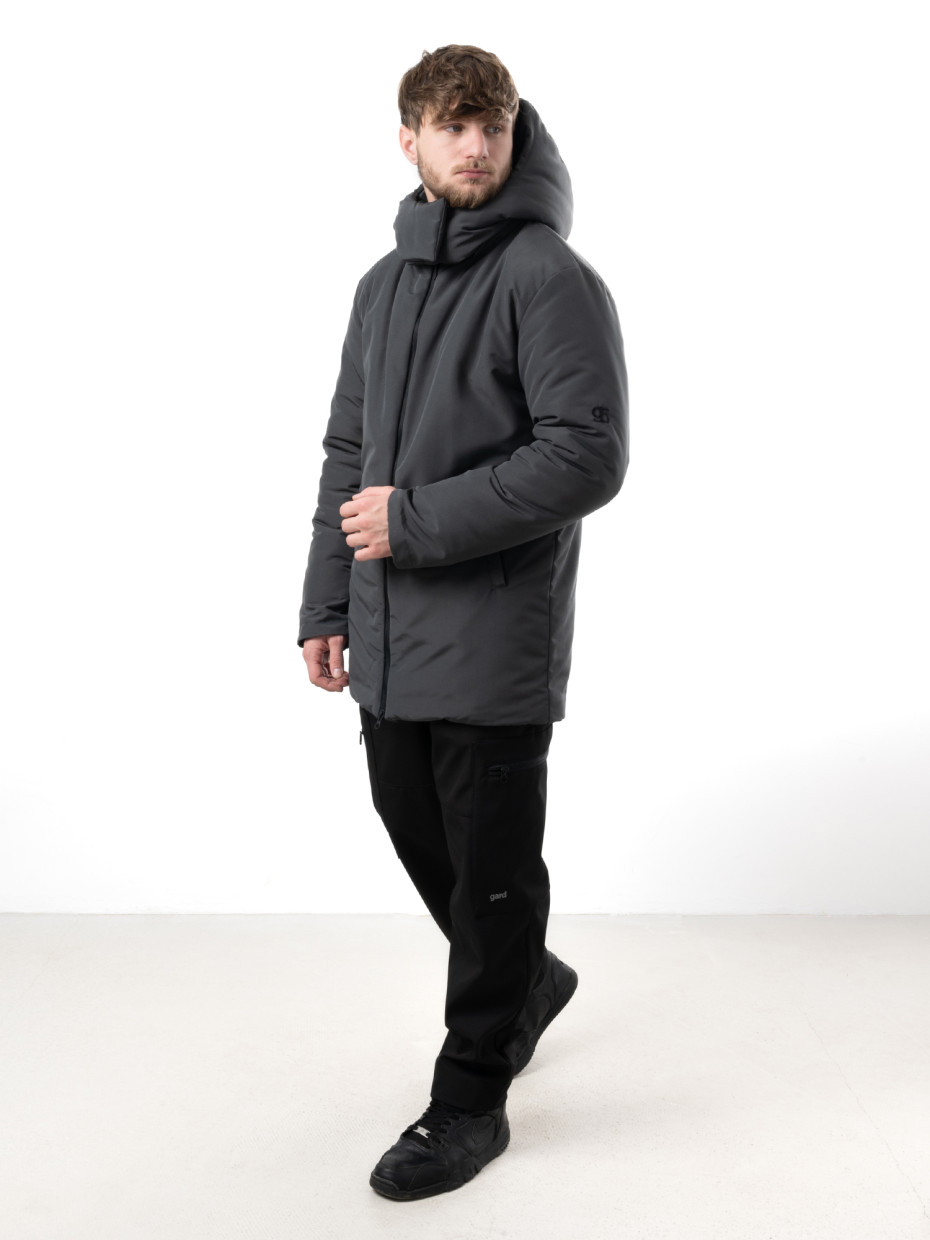 [gb] Чоловіча парка WINTER RAINCOAT [gb] | темно-сірий 4/24