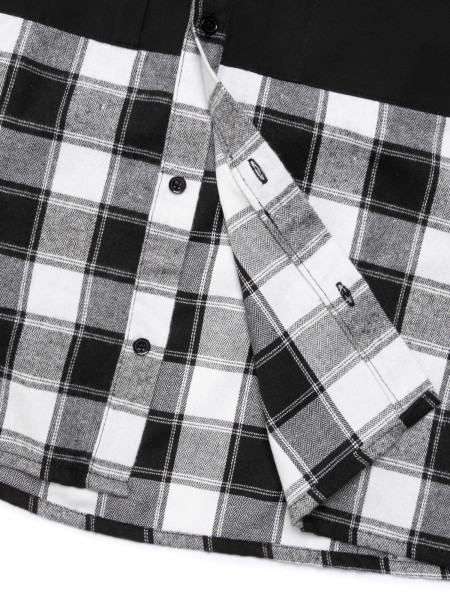 Сорочка GUARD POCKET I клітина №11 чорний - білий 2/26 фото 4