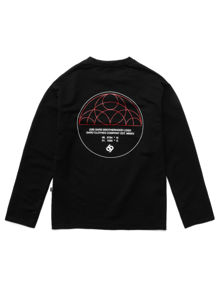 Лонгслів Coordinates of Brotherhood [gb] | чорний 1/25