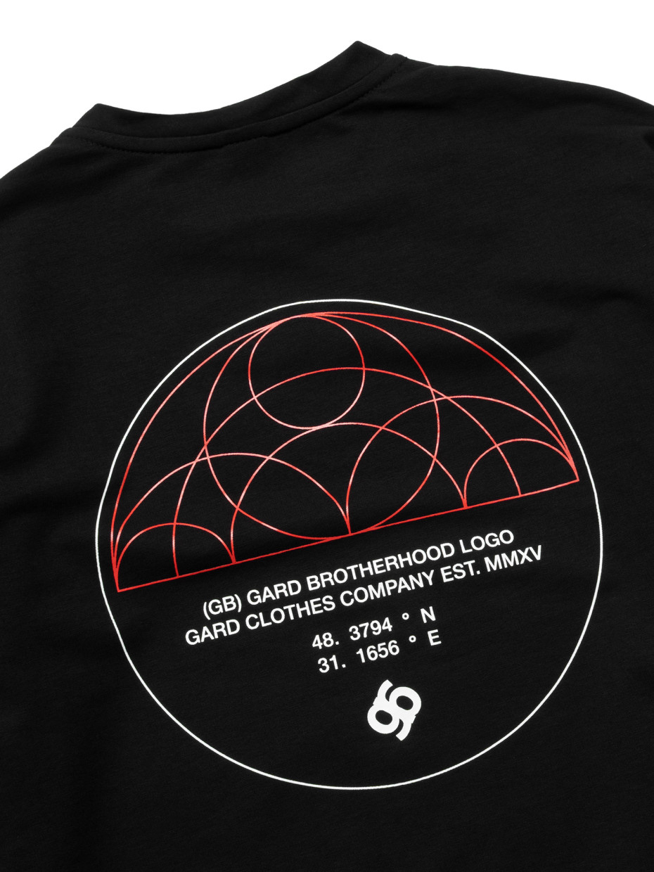 Лонгслів Coordinates of Brotherhood [gb] | чорний 1/25