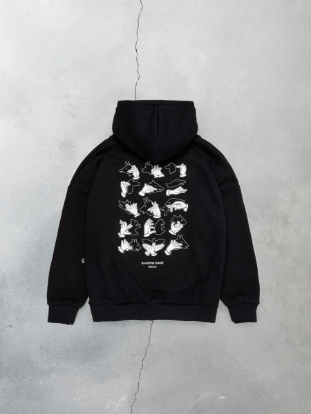 Худі oversize fleece shadow І чорний 4/23