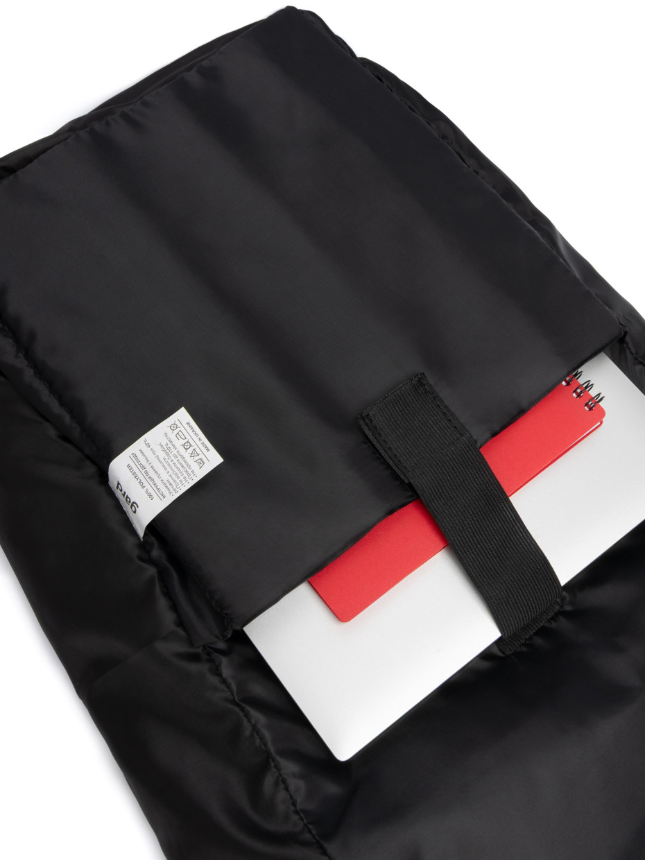 Рюкзак ROLLTOP 2 I еко-шкіра чорна матова 3/20